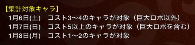 日替わり選抜キャラリーグ